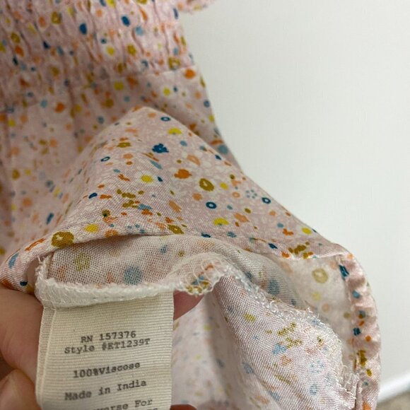 Evys tree Lisette Blouse Shirt Ditsy Floral Womens Medium Button Short Sleeves - Picture 5 of 7